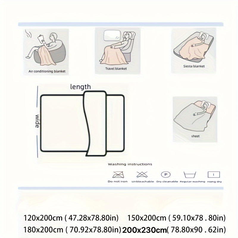 Freizeitdecke aus Plüsch, kuschelige Fleece Bettdecke